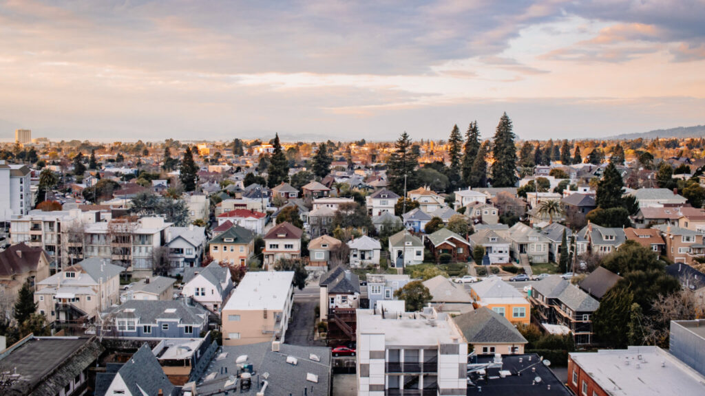 Houses in Oakland, CA.